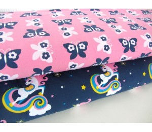 Jersey - Schmetterlinge rosa